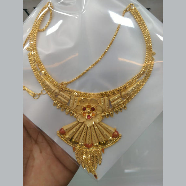 Pari Art Jewellery Forming Gold Necklace Set