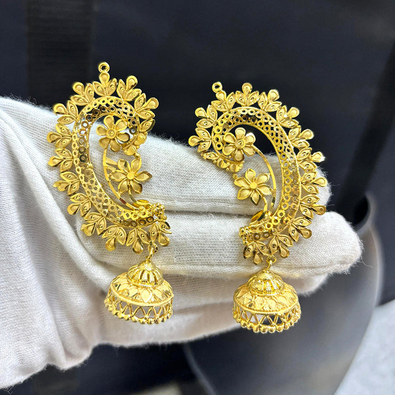 Pari Art Jewellery Gold Forming Dangler Earrings