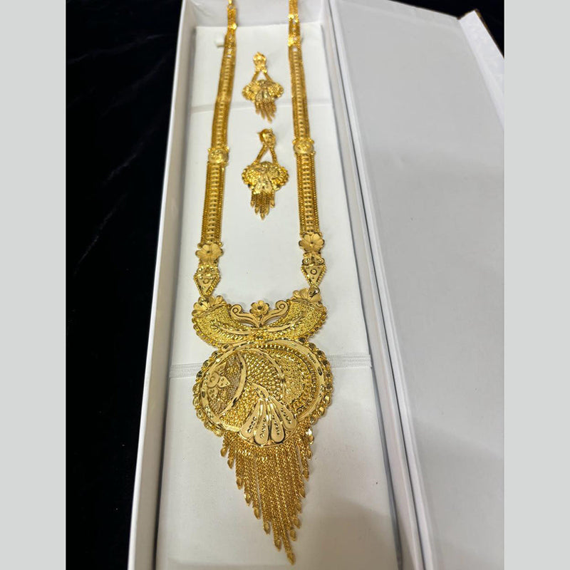 Pari Art Jewellery Forming Gold Plated Long Necklace Set