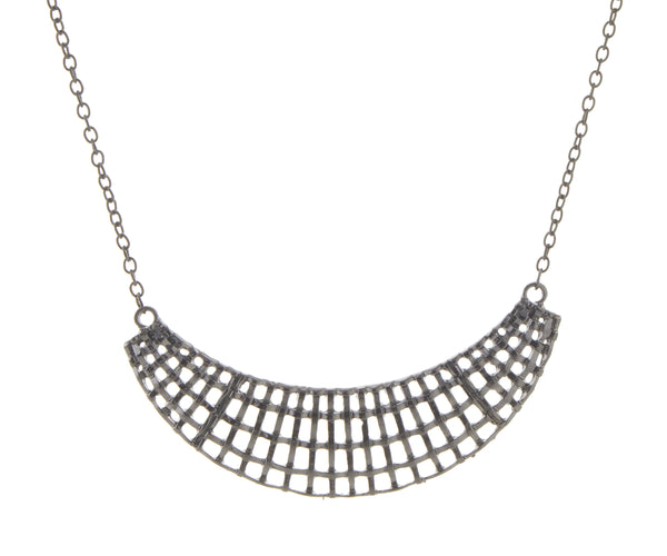 Jeweljunk Rhodium Plated  Statement Necklace - 1105412