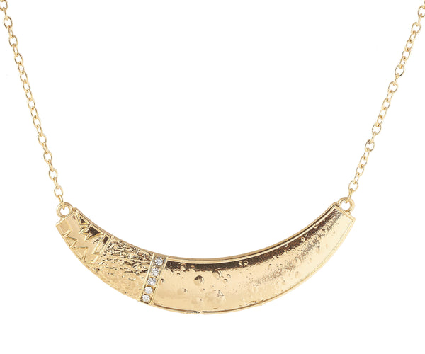 Jeweljunk Gold Plated  Statement Necklace - 1105426