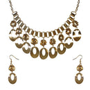 Urthn Gold Plated Statement Necklace Set - 1106003