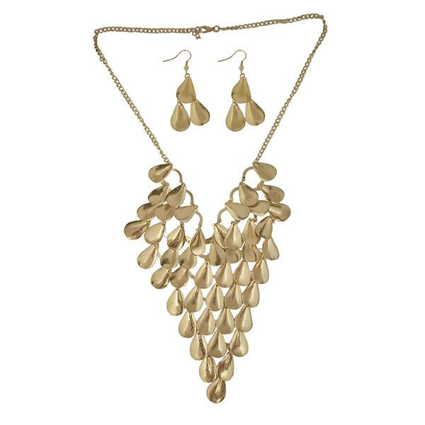 Tip Top Fashions Gold Plated Statement Necklace - 1106018