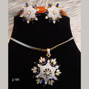 Jain Jewellers Ad Stone Pendant Set - 11061665