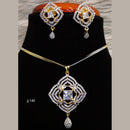 Jain Jewellers Ad Stone Pendant Set - 11061666