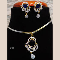 Jain Jewellers Ad Stone Pendant Set - 11061667