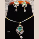 Jain Jewellers Ad Stone Pendant Set - 11061667