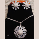 Jain Jewellers Ad Stone Pendant Set - 11061685