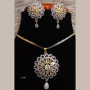Jain Jewellers Ad Stone Pendant Set - 11061687
