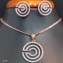 Jain Jewellers American Diamond Necklace Set - 11061743