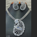 Jain Jewellers American Diamond Necklace Set - 11061773
