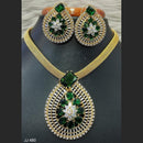 Jain Jewellers American Diamond Necklace Set - 11061774