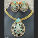 Jain Jewellers American Diamond Necklace Set - 11061774