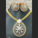 Jain Jewellers American Diamond Necklace Set - 11061774
