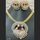 Jain Jewellers American Diamond Necklace Set - 11061775