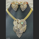 Jain Jewellers American Diamond Necklace Set - 11061776