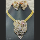 Jain Jewellers American Diamond Necklace Set - 11061776
