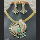 Jain Jewellers American Diamond Necklace Set - 11061777