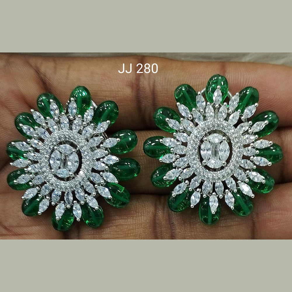 Jain Jewellers Ad Stone Stud Earrings  - 11061794