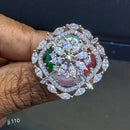 Jain Jewellers American Diamond Stone Adjustable Ring  - 11061805