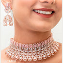 Jain Jewellers American Diamond Jewellery Necklace Set - 11061898