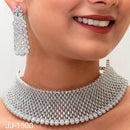 Jain Jewellers American Diamond Jewellery Necklace Set - 11061908