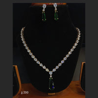 Jain Jewellers American Diamond Jewellery Necklace Set