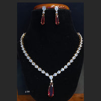 Jain Jewellers American Diamond Jewellery Necklace Set