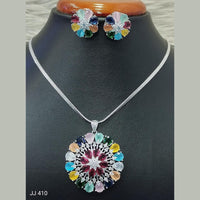 Jain Jewellers American Diamond Necklace Set - 11062023