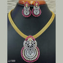 Jain Jewellers American Diamond Necklace Set - 11062027
