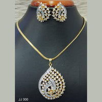 Jain Jewellers American Diamond Necklace Set - 11062029