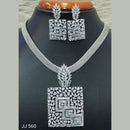 Jain Jewellers American Diamond Necklace Set - 11062031