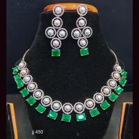 Jain Jewellers American Diamond Necklace Set