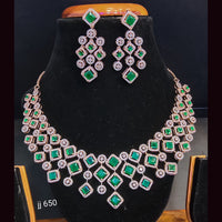 Jain Jewellers American Diamond Necklace Set