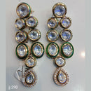 Jain Jewellers Gold Plated Kundan Stone Dangler Earrings