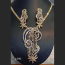 Gold Plated American Diamond Necklace Set - 11062150