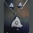 Jain Jewellers American Diamond Pendant Set - 11062328
