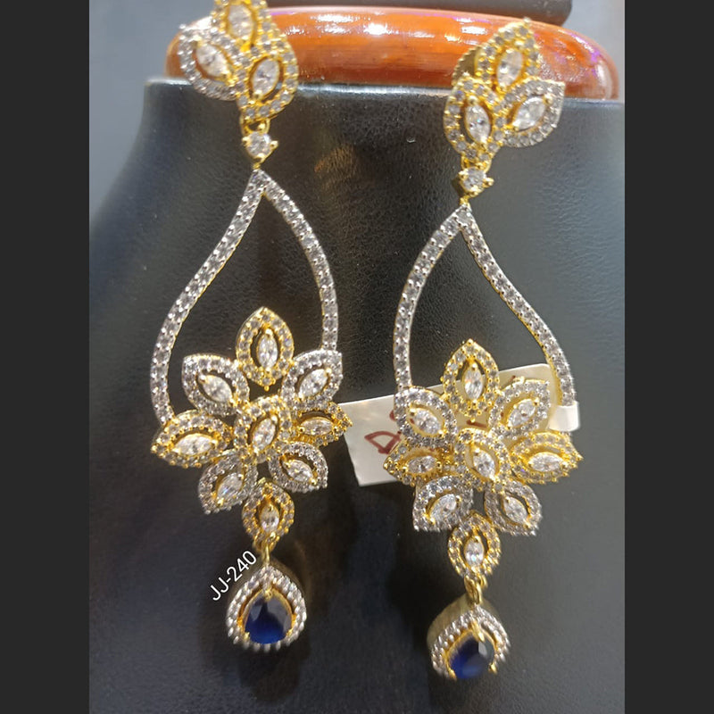 Jain Jewellers Ad Stone Dangler Earrings - 11062357