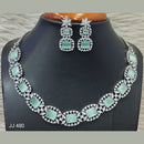 Jain Jewellers American Diamond Necklace Set - 11062524