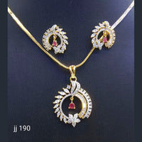 Jain Jewellers American Diamond Pendant Set