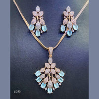 Jain Jewellers American Diamond Pendant Set