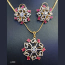 Jain Jewellers American Diamond Pendant Set
