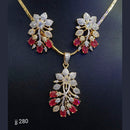 Jain Jewellers American Diamond Pendant Set