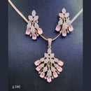 Jain Jewellers American Diamond Pendant Set