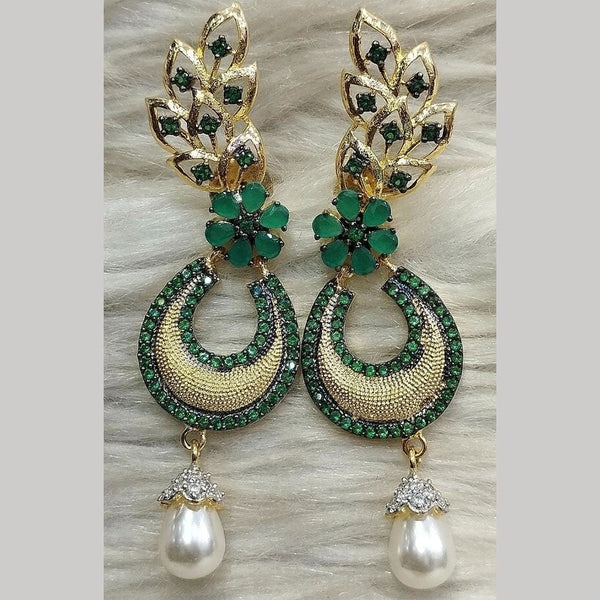 Jain Jewellers Ad Stone Dangler Earrings - 11062589