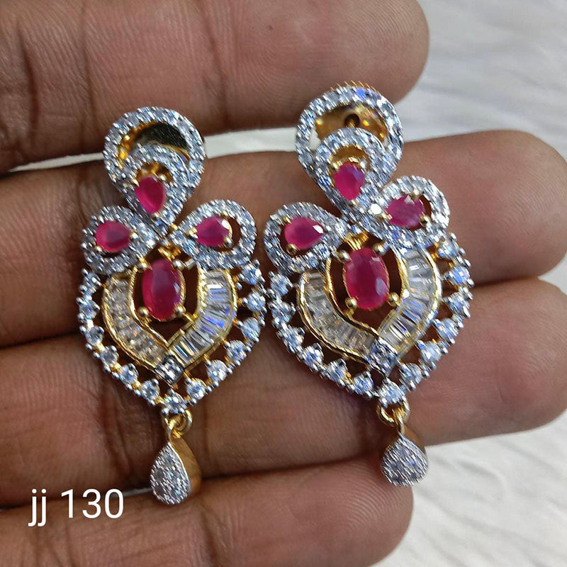 Jain Jewellers Ad Stone Dangler Earrings - 11062615