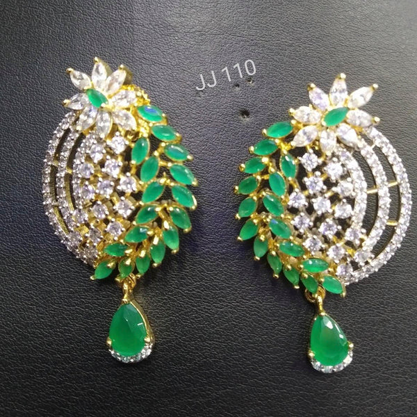 Jain Jewellers Ad Stone Dangler Earrings - 11062798