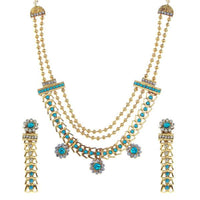 Soha Fashion Stone Gold Plated Traditional Necklace Set