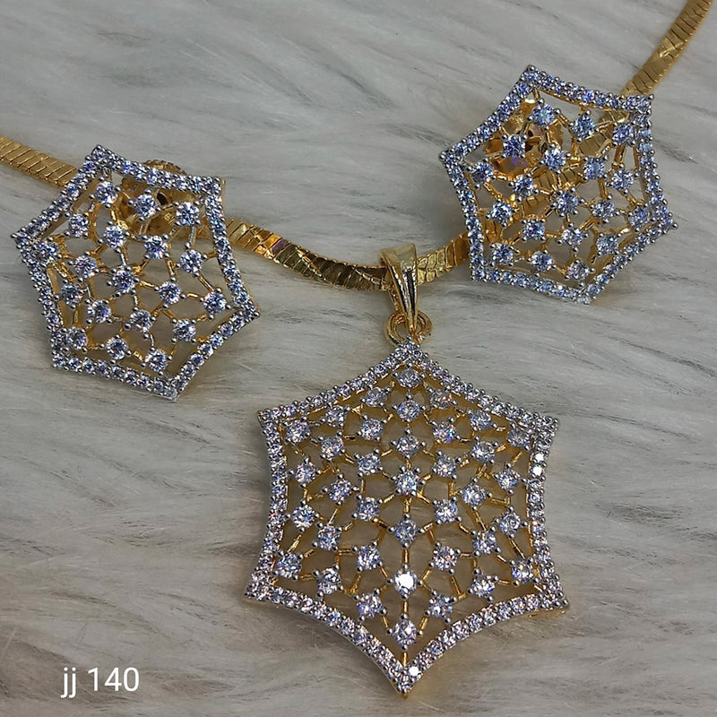 Jain Jewellers Ad Stone Pendant Set