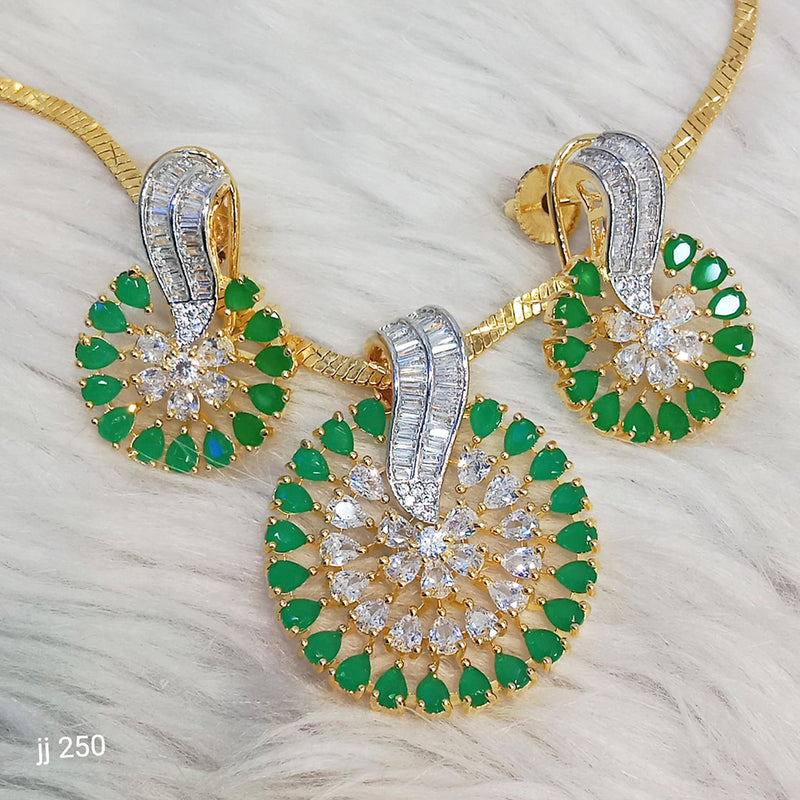 Jain Jewellers Ad Stone Pendant Set